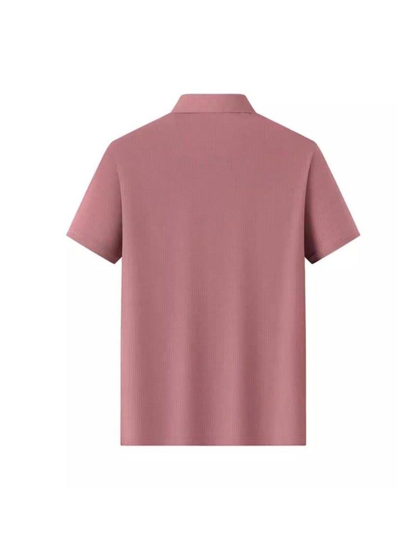 AOKANG Men's Elastic Breathable Short Sleeve Polo - Image 2