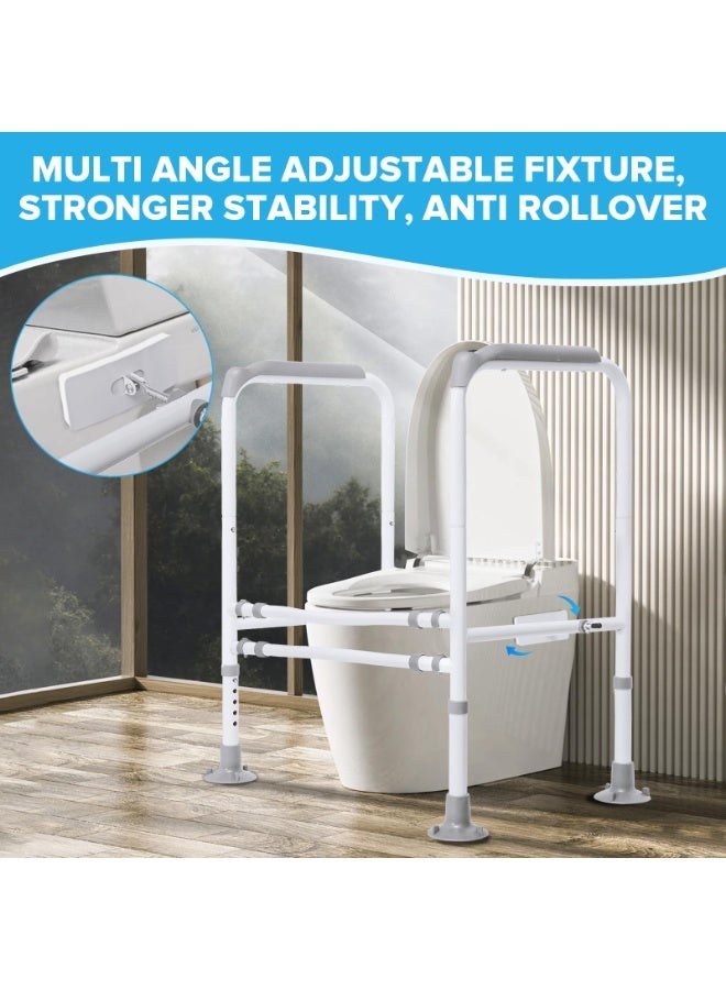 DOUGEI Toilet Safety Rails, Adjustable Toilet Safety Frame, Toilet Safety Rails for Seniors, Toilet Handles for Elderly and Disabled, Toilet Rails for Seniors, Toilet Rails,Elderly Assistance products. - Image 5