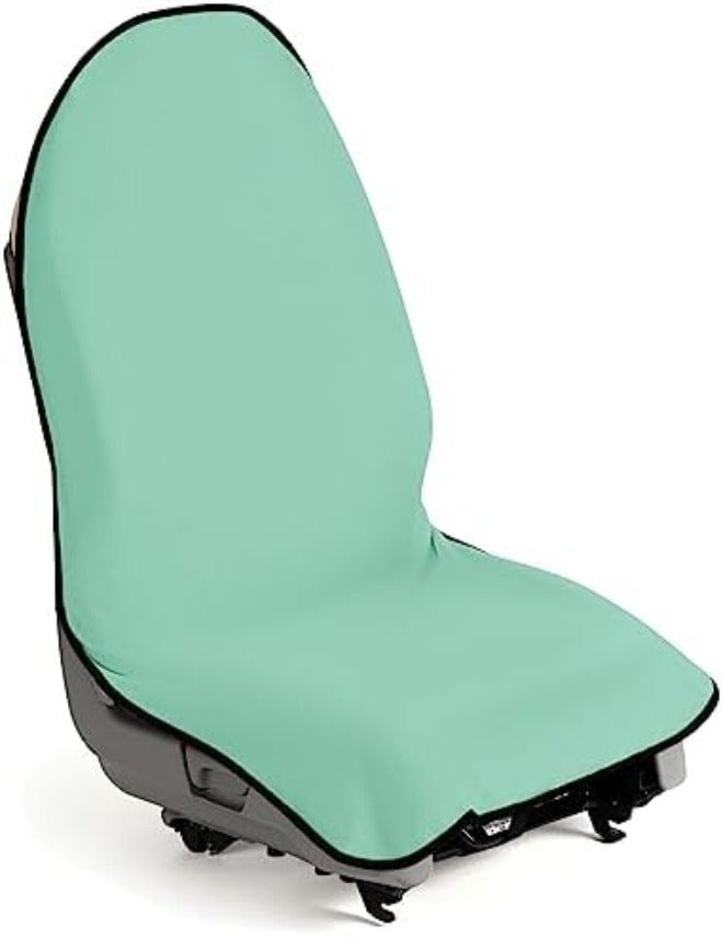 lebogner Waterproof Sweat Towel Car Seat Cover for Post Gym Workout, Running, Swimming, Beach and Hiking, Universal Fit Anti-Slip Bucket Seat Protector for Cars, SUVs and Trucks, Machine Washable -  Grey - Image 3