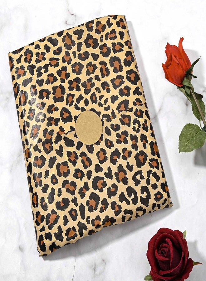 Bolsome 60 Sheets Leopard Tissue Paper for Gift Wrapping Animal Print Tissue Paper for Gift Bags for Jungle Safari Party Baby Shower Packaging DIY Crafts, 20 × 14 Inches (Leopard) - Image 3