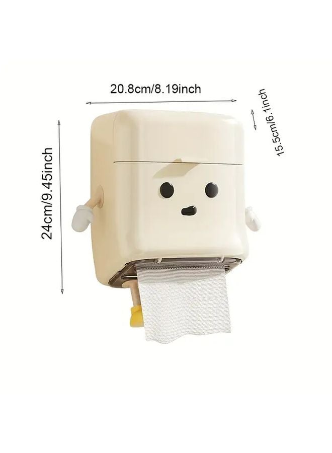 Green Wall Mounted Tissue Box No Drill Home Decor For Living Room Bedroom - Image 4