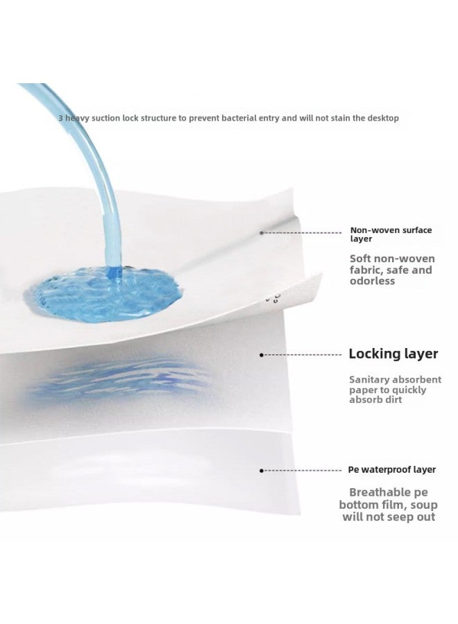 Disposable Placemat For Infants Household Oil-proof Children's Table Mat Disposable Disposable Table Mat For Daily Disposable-Color:-Specifications:Disposable Saliva Towel - Image 4