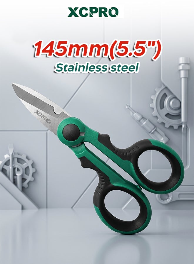 Electrician Scissors 145mm Stainless Steel Heavy Duty