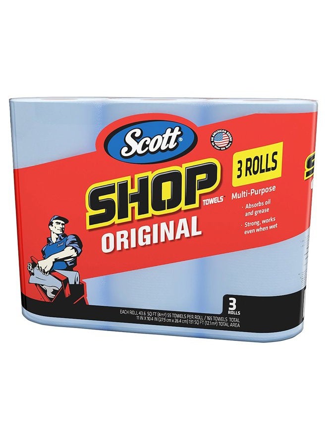 Scott 75143 Scott Shop Towels, Blue - Image 1