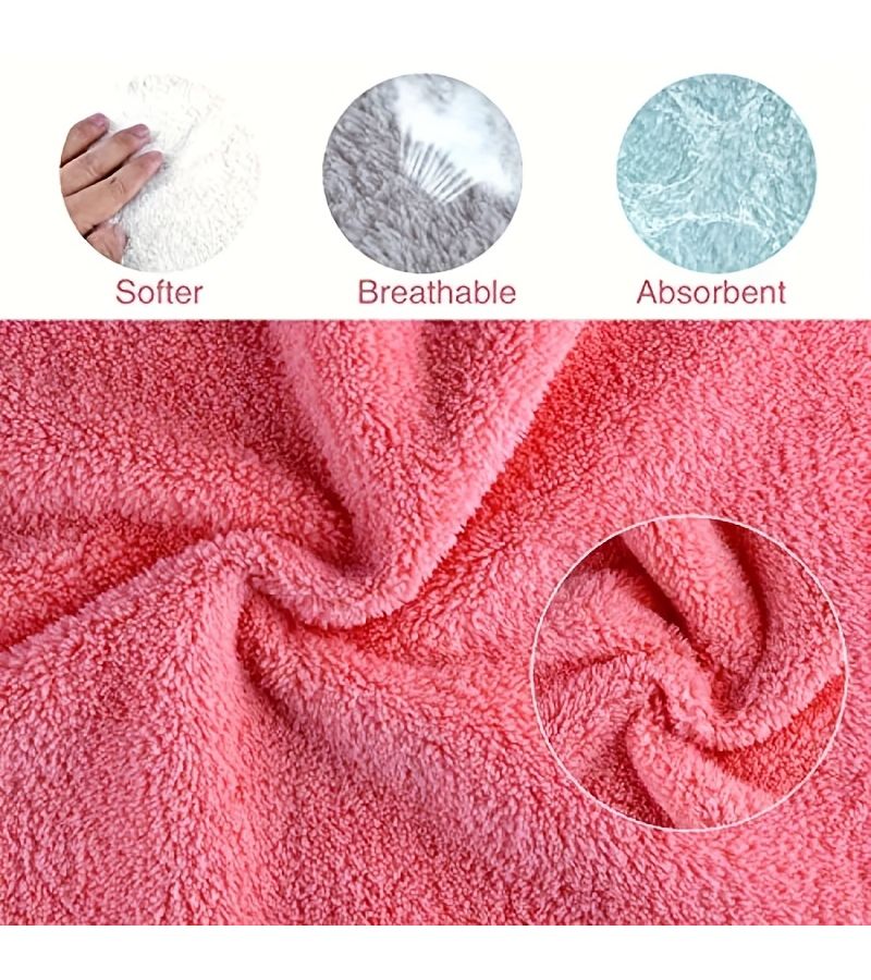 12pcs Solid Color Towel Set Soft Absorbent Quick Dry Washcloth Multipurpose - Image 5