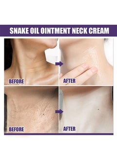 EELHOE Snake Oil Ointment Neck Cream, Firming and Lifting Neck Cream, Neck and Body Firming Lotion for Anti-Aging, Reducing Wrinkles, Removing Double Chin  - Image 3