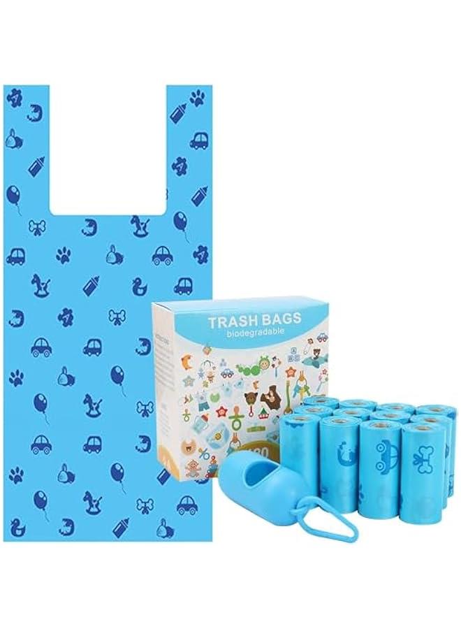 HOOKOR Diaper Disposal Bag, Unscented Diaper Bags Disposable, Biodegradable Diaper Trash Bags for Nappies, Rubbish, Dog , Convenient and Quick Diaper Disposal Essential for Travel (180) - Image 1