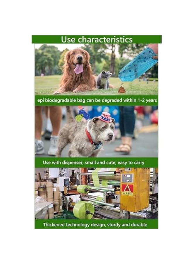 HOOKOR Diaper Disposal Bag, Unscented Diaper Bags Disposable, Biodegradable Diaper Trash Bags for Nappies, Rubbish, Dog , Convenient and Quick Diaper Disposal Essential for Travel (180) - Image 4