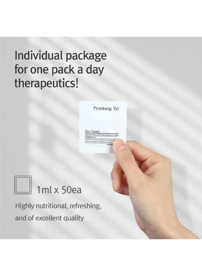 Pyunkang Yul كريم العين من بيونكانغ يول - كريم مرطب عميق للعين - مكونات صحية مستخرجة من زبدة الشيا، سابونين، إيزوفلافونويد تمنح الحيوية، المرونة، الترطيب، هدية مثالية - 1 يوم لـ 1 قطعة - Image 5