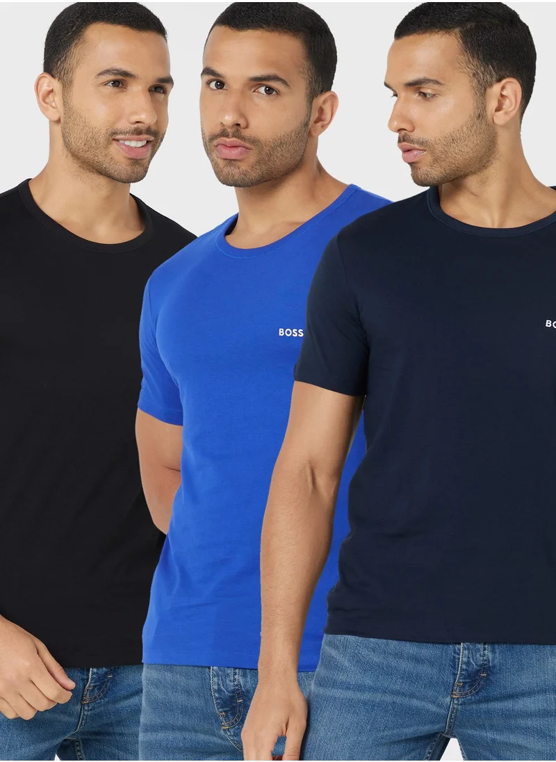 BOSS 3 - Pack Crew Neck T-Shirt