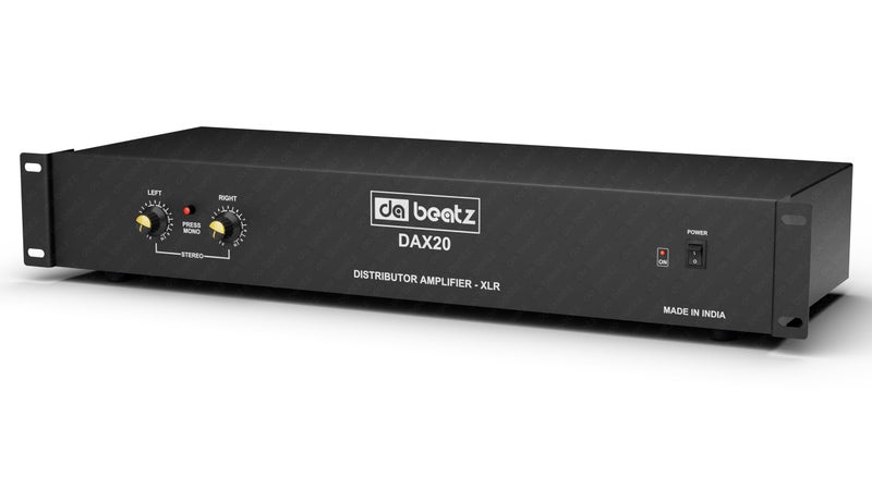 da.beatz. DaBeatz DAX20 Distributor Amplifier | XLR & 1/4” Balanced Input Output | DAX 20 Professional DJ Audio Processor | Sound Distributor for PA System Rack Mount | Amplifier for Events & Studio - Image 2