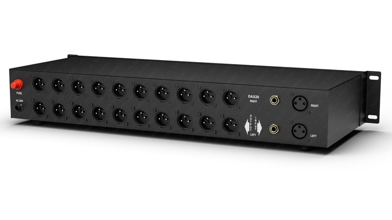 da.beatz. DaBeatz DAX20 Distributor Amplifier | XLR & 1/4” Balanced Input Output | DAX 20 Professional DJ Audio Processor | Sound Distributor for PA System Rack Mount | Amplifier for Events & Studio - Image 3