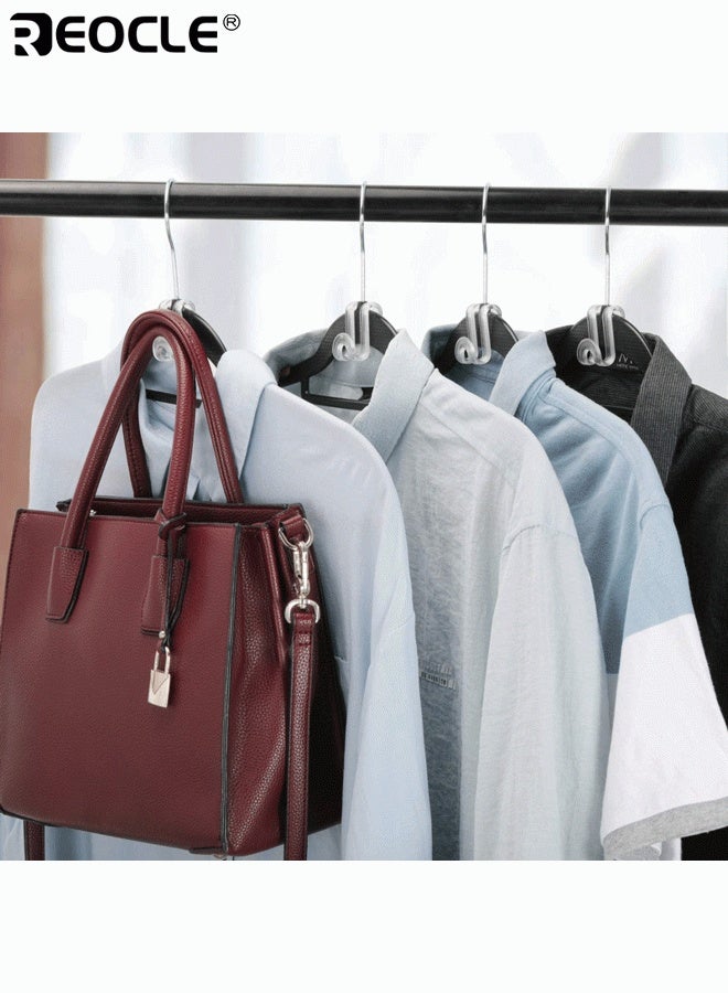 ريوكل 30 قطعة شماعات الملابس موصل السنانير ملابس الشماعات شماعات موسع مقاطع متتالية شماعات السنانير المخملية الشماعات التبعي الثقيلة توفير المساحة لتنظيم خزانة - Image 5