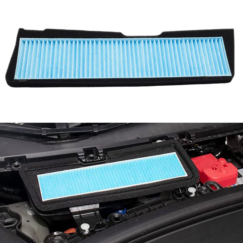 Air Filter HEPA Replacement Accessories Compatible with Tesla Model 3 2025 2024 2023 2022 2021 Cabin Filter Kit Intake Protector Adapter Exterior HEPA Intake Filter Interior Protection