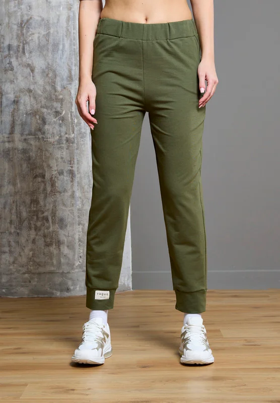 ذوق Tapered Hem Contrast Label Joggers