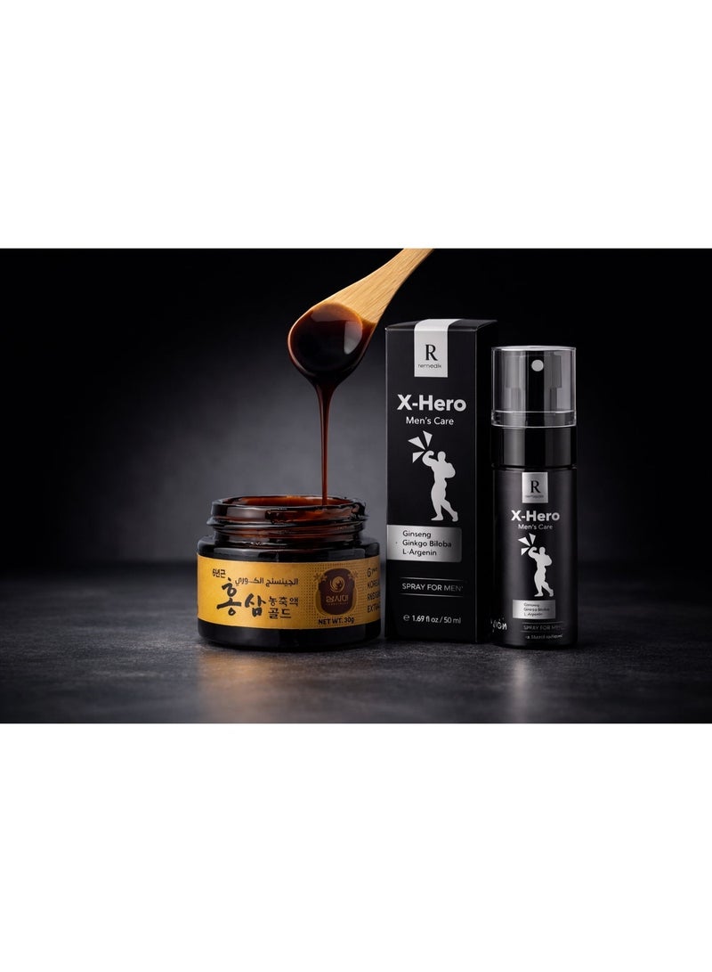 Remedix Korean Red Ginseng Liquid 30g + Remdix X Hero Ginseng Spray - Image 3
