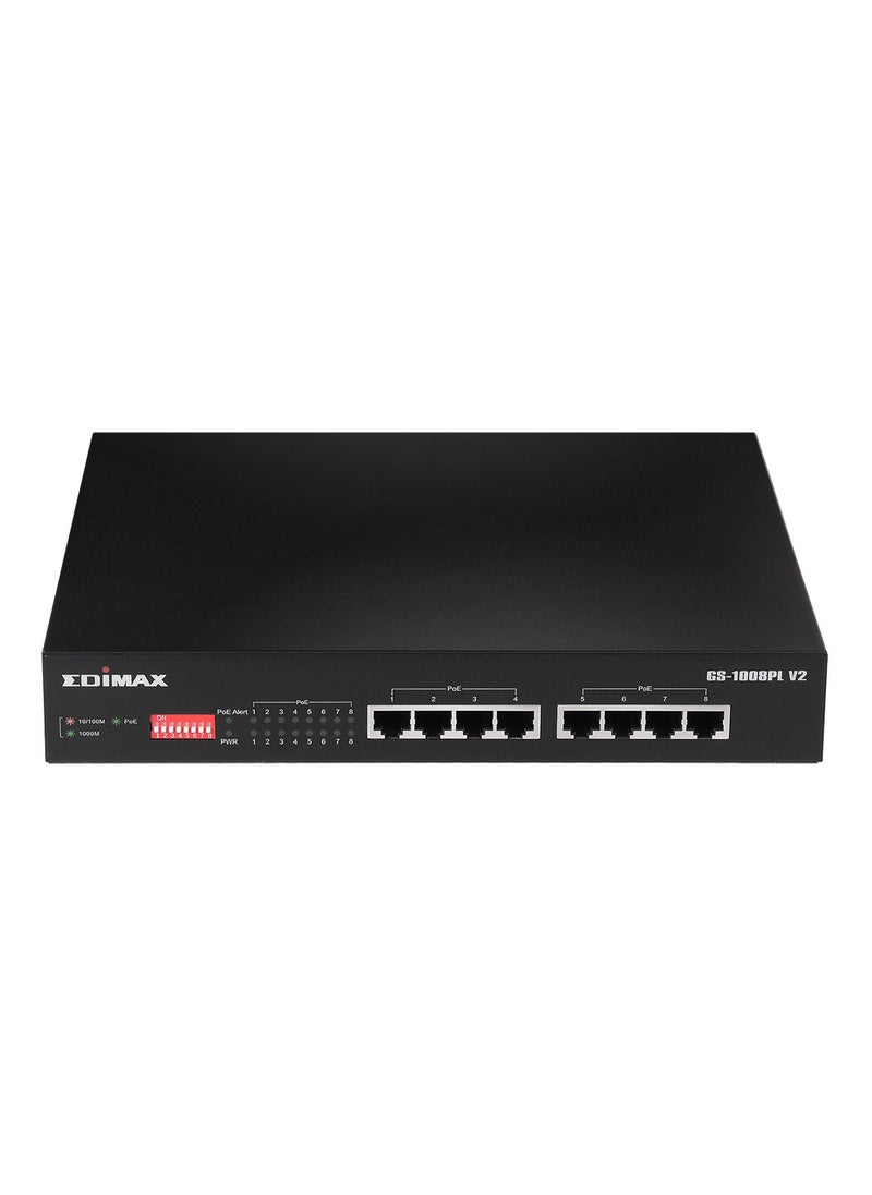 Edimax - Long Range 8-Port Gigabit Ethernet PoE+ Switch with DIP Switch - Image 1