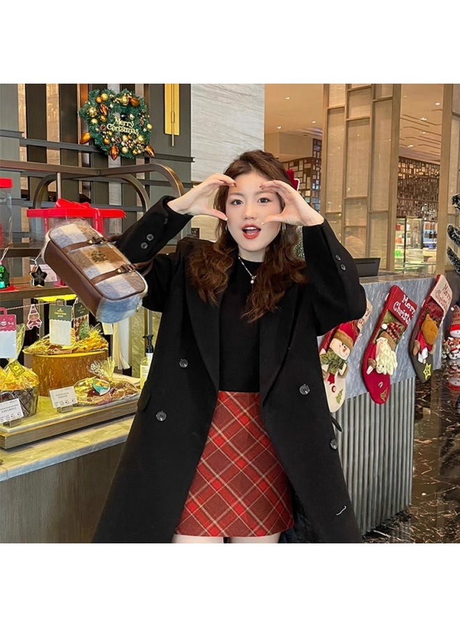Don't speak تي شيرت بيويو النسائي ذو الرقبة العالية الطويلة الضيق من الفليس لفصل الخريف والشتاء أبيض 2XL - Image 2