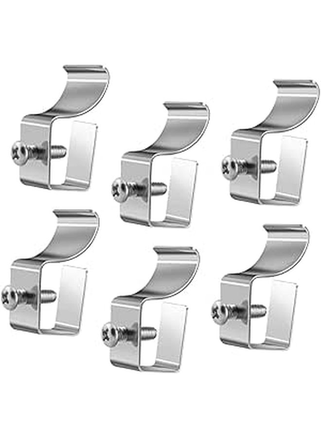 6Pcs Heavy Duty Vinyl Siding Hooks Punch Free Metal Hangers for Outdoor Security Cameras Weatherproof Design No Tools Required - Image 1