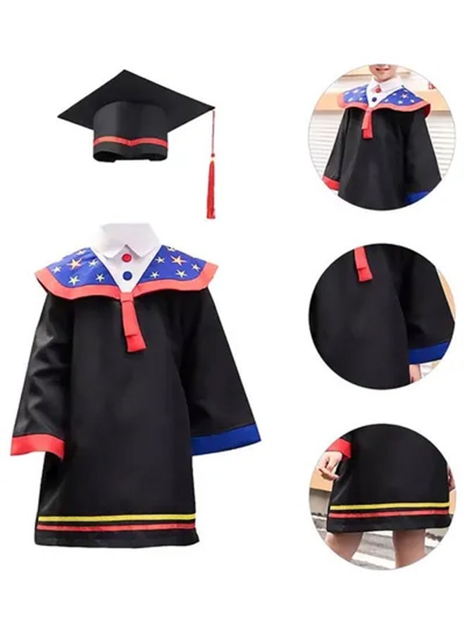 نيبمينينت Kids Graduation Role Pretend Play Costume With Cap - Image 2