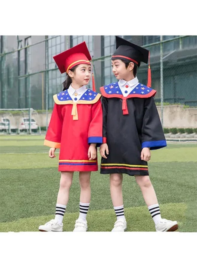 نيبمينينت Kids Graduation Role Pretend Play Costume With Cap - Image 5