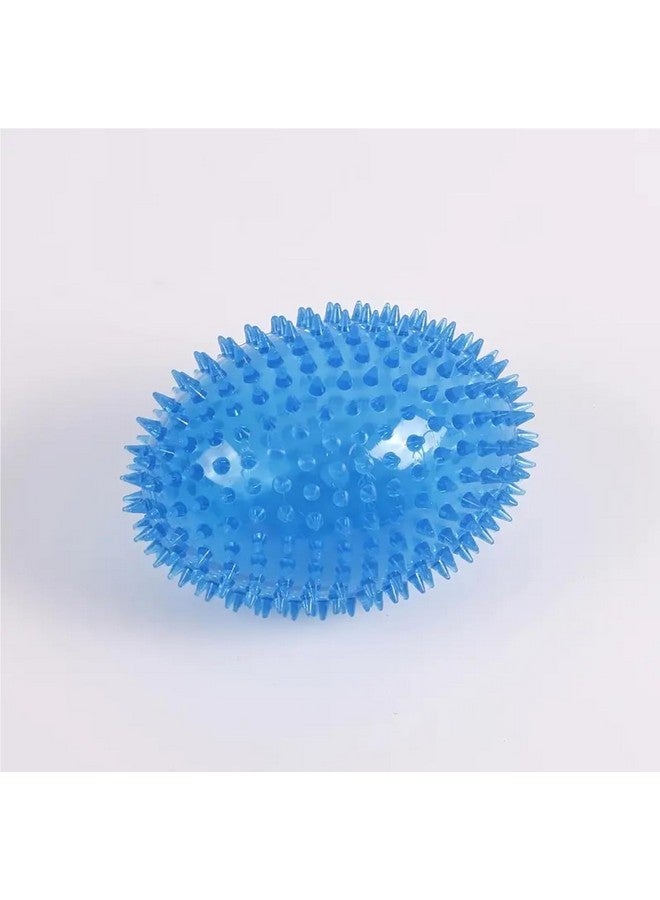 كرة رجبي مدببة، ألعاب تفاعلية مطاطية متينة، ألعاب مضغ مدببة تصدر صوتًا مزعجًا لتنظيف الأسنان، وتدريب الكلاب التي تمضغ بقوة (عبوة من قطعة واحدة) - Image 3