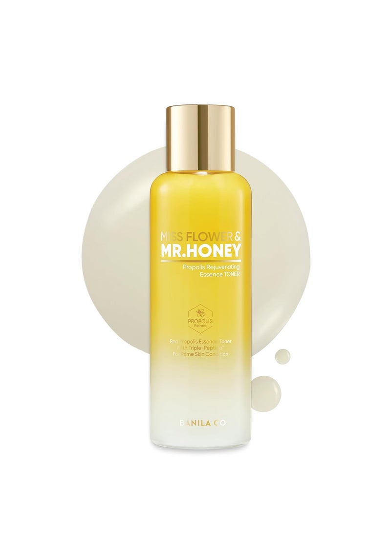 Banila Co BANILA CO Miss Flower  Mr Honey Propolis Rejuvenating Essence Toner  Hydrating Toner with Propolis Extract  Royal Jelly  Hydrating Korean Skincare for Youthful Radiance 190ml  642 fl oz 