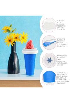 Generic Slushy Maker Cup, Slushy Maker Ice Cup Frozen Magic Squeeze Cup Cooling Maker Cup Freeze Mug Milkshake Smoothie Mug (Pink)  - Image 4