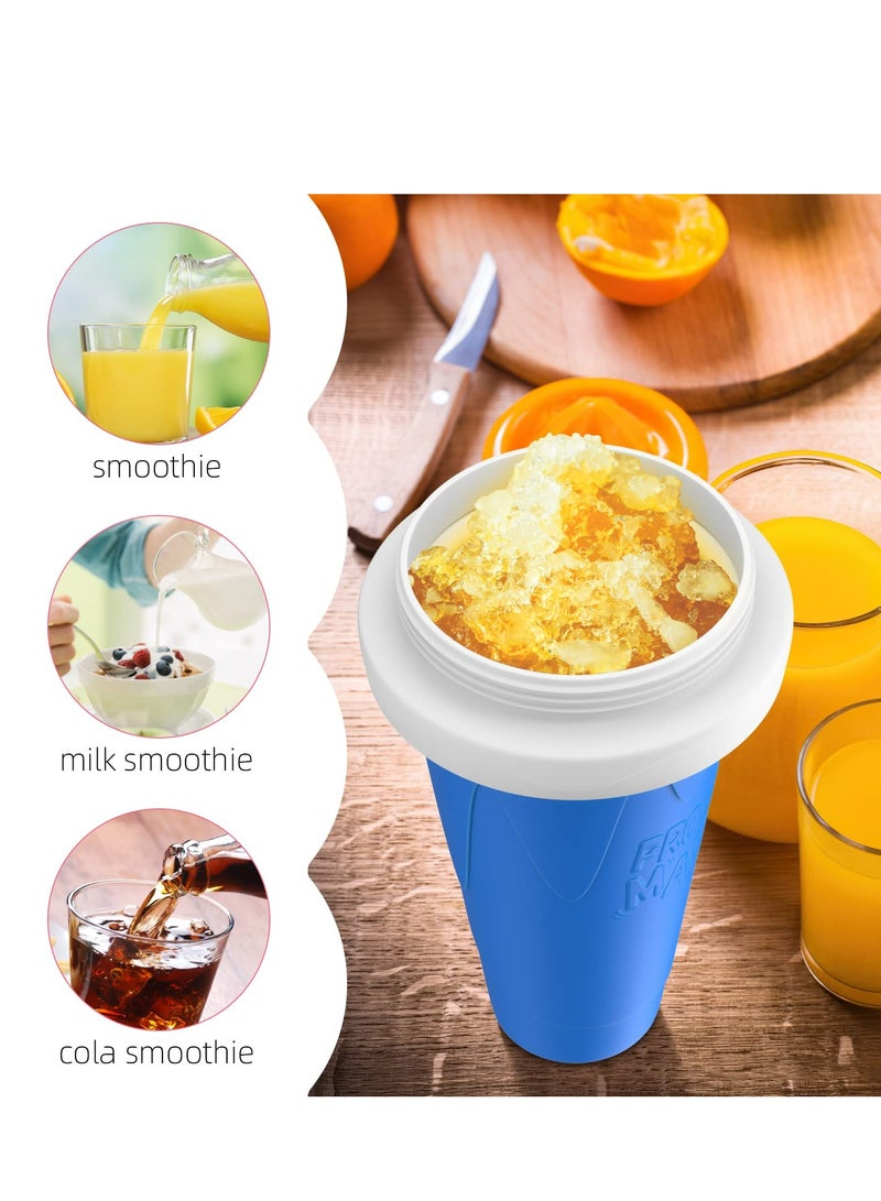 Slushy Maker Cup, Slushy Maker Ice Cup Frozen Magic Squeeze Cup Cooling Maker Cup Freeze Mug Milkshake Smoothie Mug (Pink) - Image 2