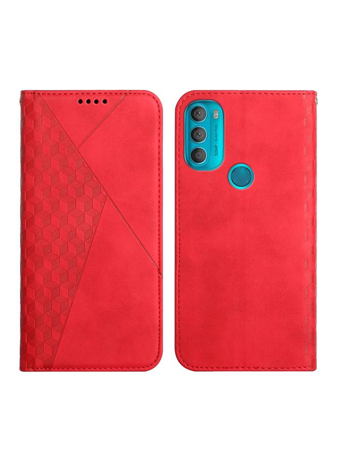 S-TOP Case For Motorola Moto G71 5G Diamond Splicing Skin Feel Magnetic Leather Phone Case - Image 1