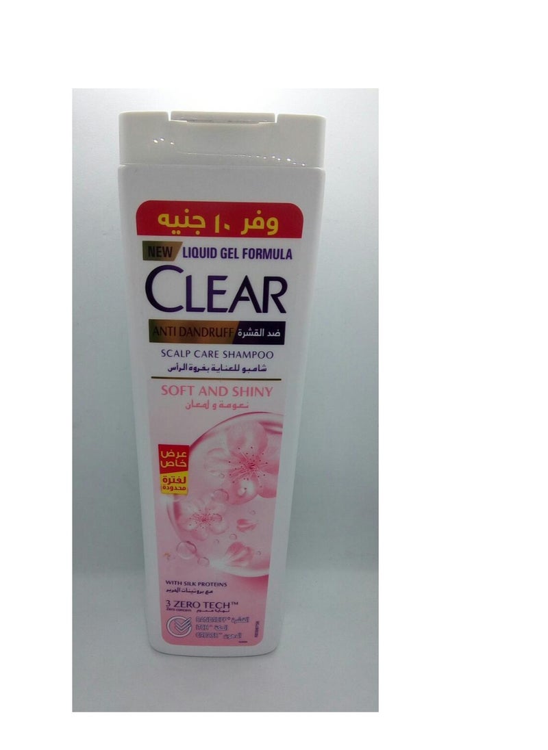 CLEAR - Women Anti Dandruff Shampoo Soft and Shiny With Silk Proteins Offer 360ml - Image 1