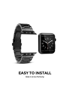 O Ozone Metal Straps For Apple Watch Series 10 | Ultra 2 | 8 Ultra | 9 | 8 | 7 | 6, 49/46/45/44/42mm, Solid Stainless Steel Replacement Wristband - Silver  - Image 3