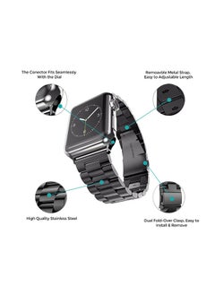 O Ozone Metal Straps For Apple Watch Series 10 | Ultra 2 | 8 Ultra | 9 | 8 | 7 | 6, 49/46/45/44/42mm, Solid Stainless Steel Replacement Wristband - Silver  - Image 5