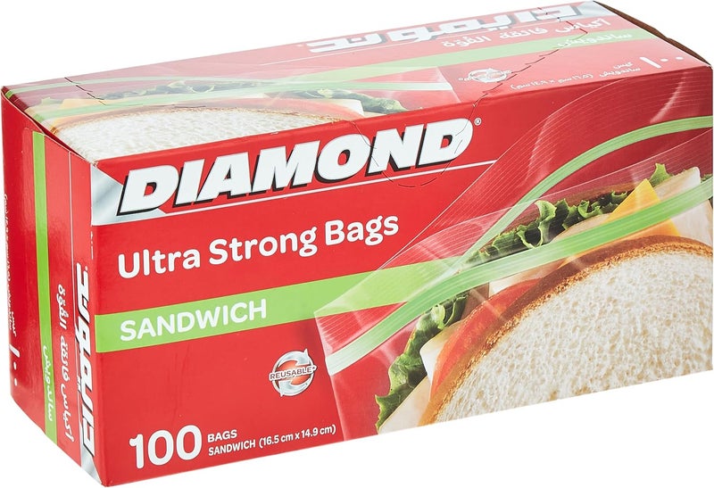 Diamond Ultra Strong Sandwich Bags - 100 Count - Image 5
