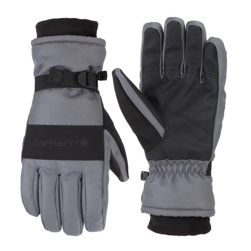 Carhartt Men's Waterproof Insulated Knit Cuff Glove, Dark Grey Black, X-Large - Image 1