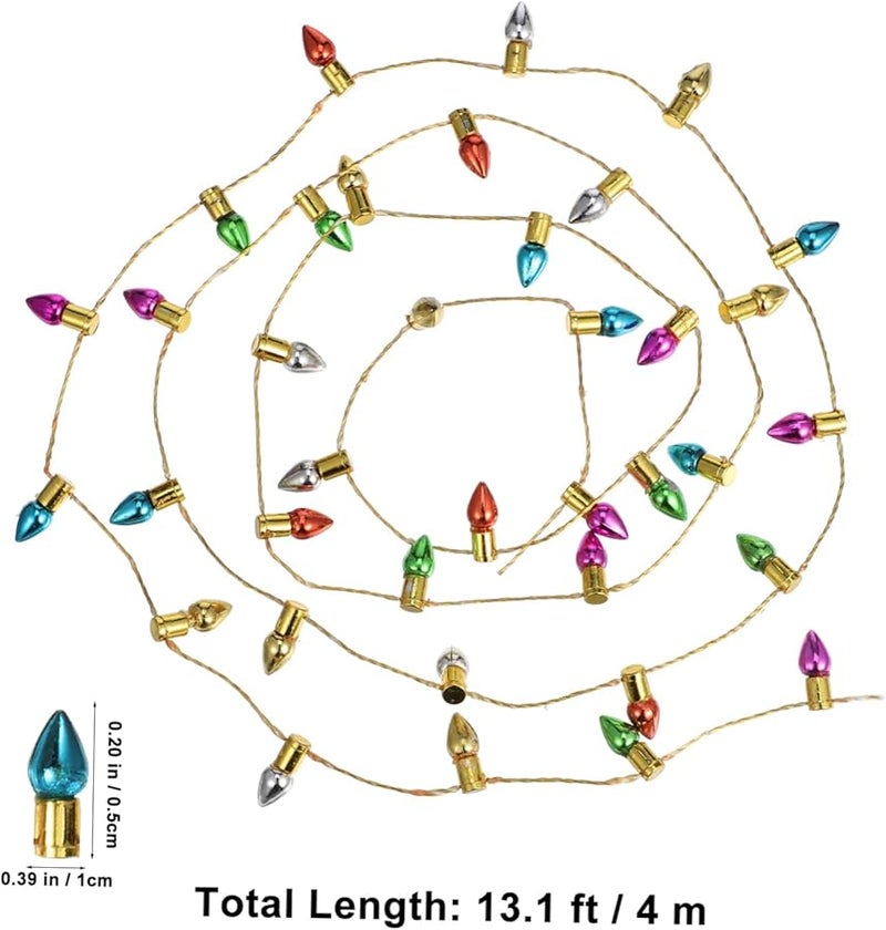 Colorful Miniature Dollhouse String Lights For DIY Holiday Garland Craft - Image 3