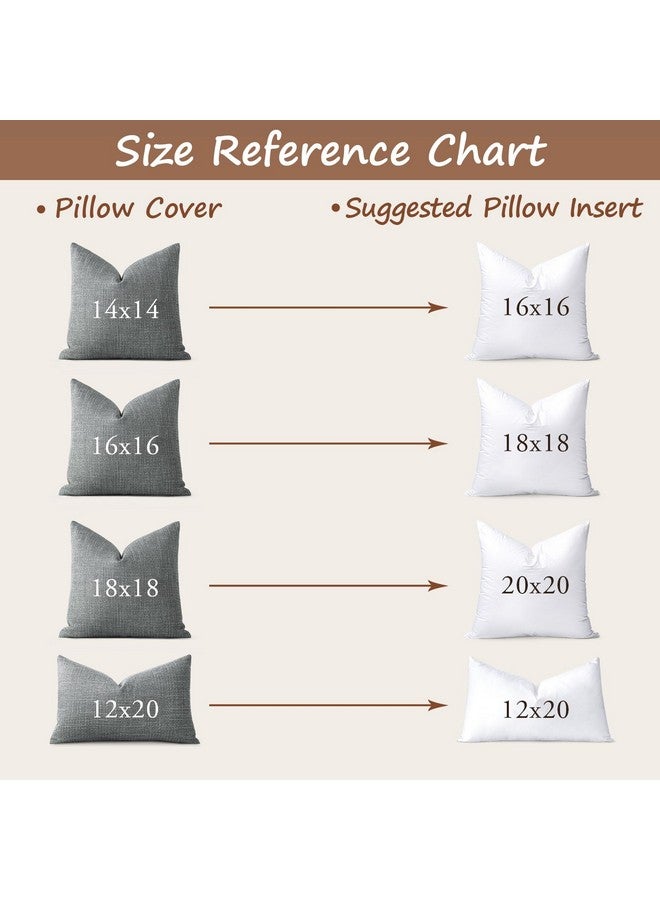 Artscope Synthetic Down Pillow Insert, 20x20 Down Alternative Throw Pillow Insert. Ultra Soft Fluffy Sleeping Pillow with 100% Cotton Cover, Decorative Pillows Set of 2-White. - Image 2