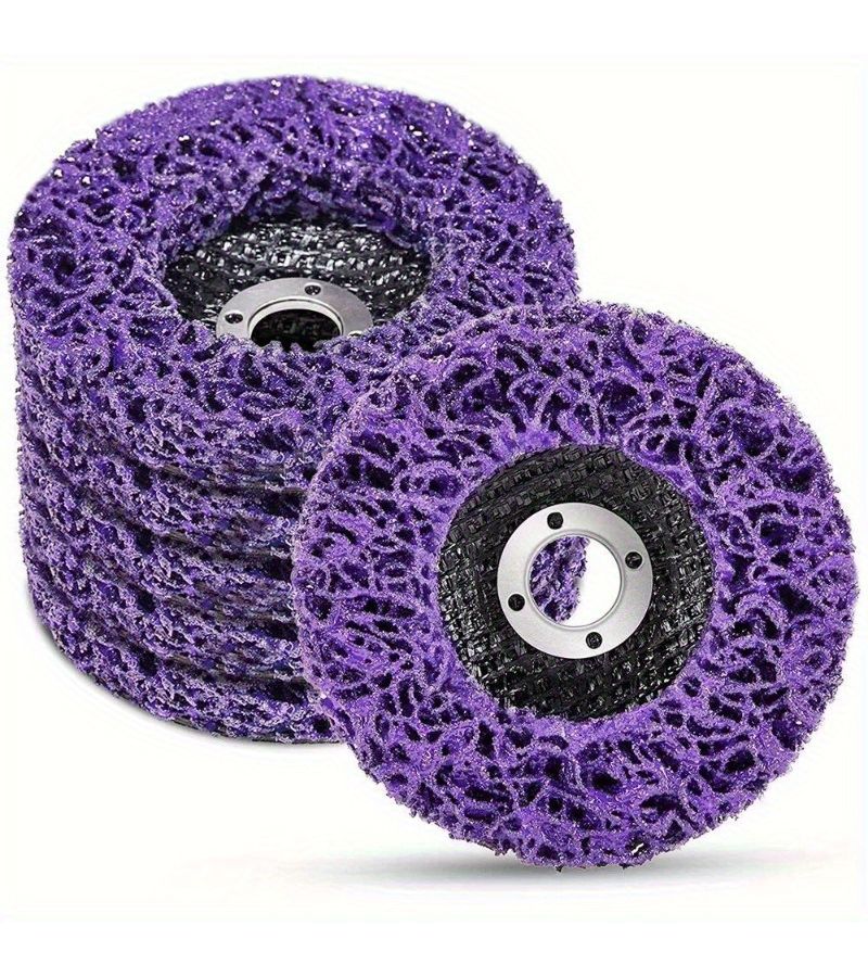 1 Pcs 100mm Coral Disc Poly Strip Disc Grinder Strip Disc Abrasive Wheel For Paint Rust Removal Angle Grinder - Image 1