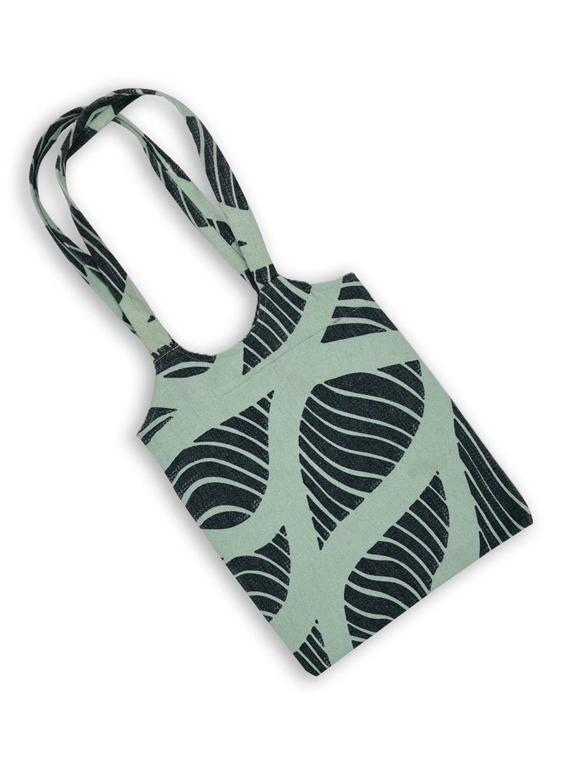 Casual Printed Linen Tote Bag  H230007c