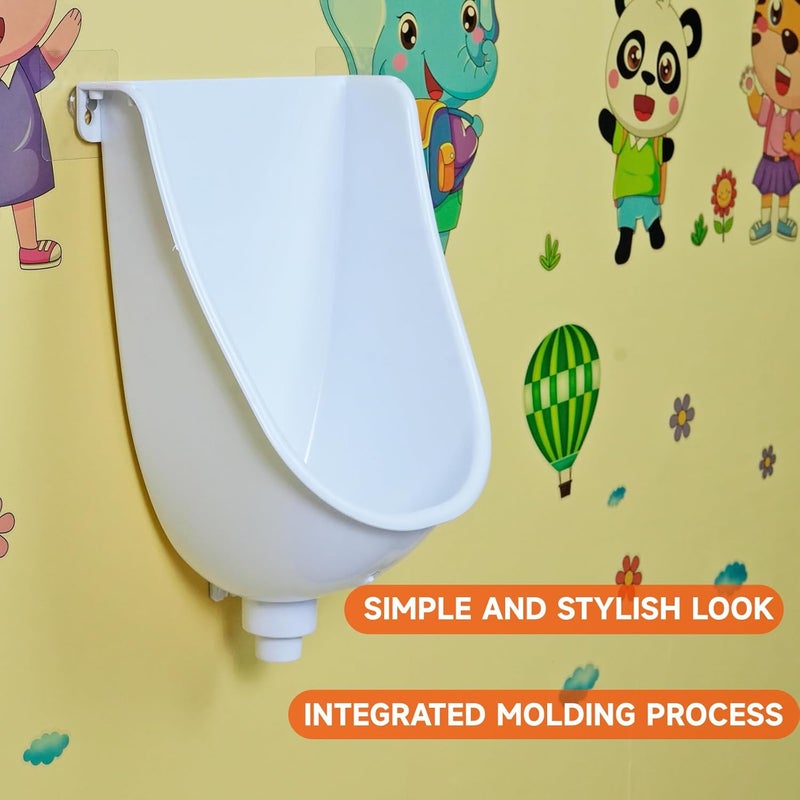 shawoo Waterless Urinal Garage Urinal for Men Plastic Urinals for Men, Urine Diverter Outdoor Urinal Wall-Mounted Urinals For Men Bathroom, No-Drill Lnstallation Self-Adhesive Mens Urinal (white) - Image 5