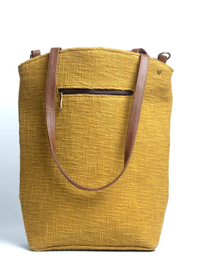 BHASTRA Messenger Tote Bag - Mustard | Bag for Women | Laptop | Tote Bags for Women For Office Use, Work | Ladies Stylish Shoulder Bag-Ideal For Gifting - Image 3