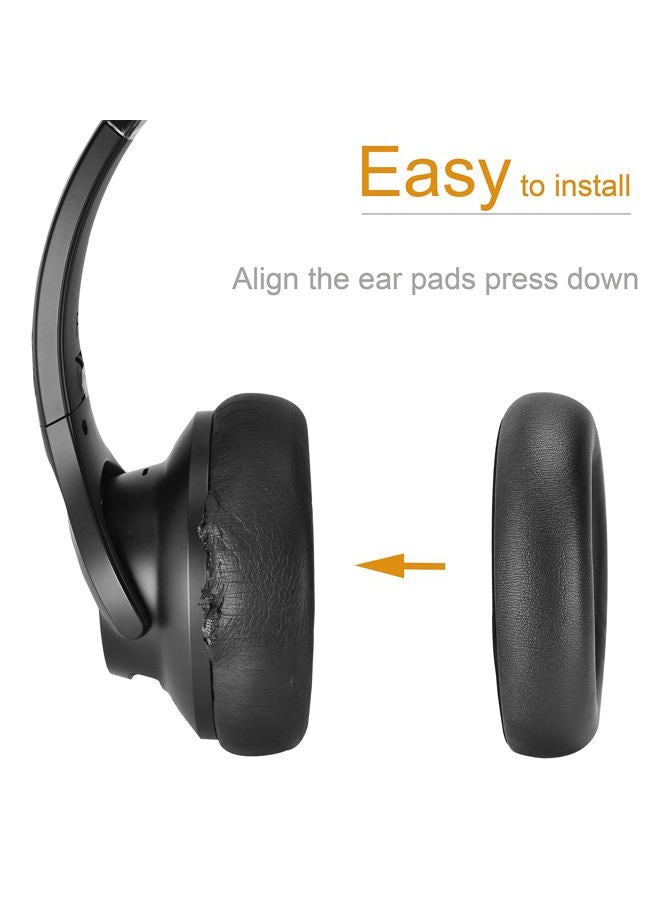defean Life Q30 / Q35 Earpads - Replacement Ear Cushion Foam Cover Ear Pads Compatible with Anker Soundcore Life Q30 / Q35 BT Headphones, Softer Leather,High-Density Noise Cancelling Foam (Black) - Image 5