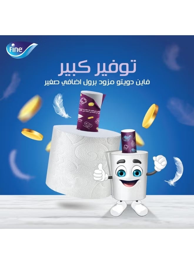 Fine Toilet Tissues Duetto – 2-Ply Soft Rolls, Pack of 6 for Everyday Comfort & Hygiene - Image 1