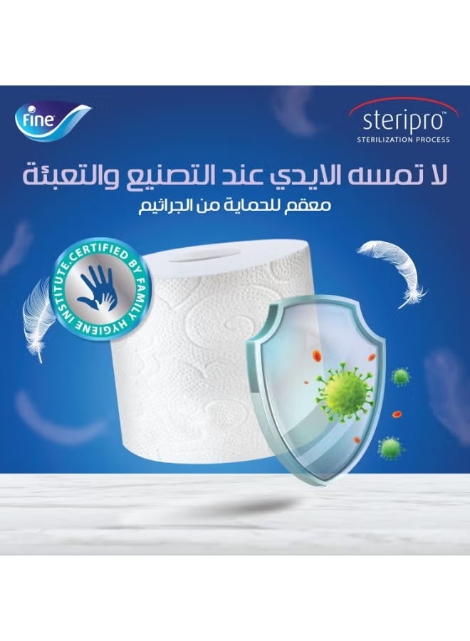 Fine Toilet Tissues Duetto – 2-Ply Soft Rolls, Pack of 6 for Everyday Comfort & Hygiene - Image 4