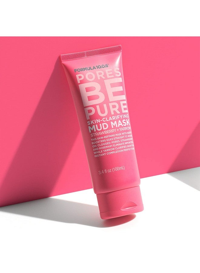 FORMULA 10.0.6 Pores Be Pure Skinclarifying Mud Mask 3.4 Fl Oz. Unclogs Pores Removes Impurities For Clear Skin Vegan Parabenfree Sulfatefree & Crueltyfree - Image 4