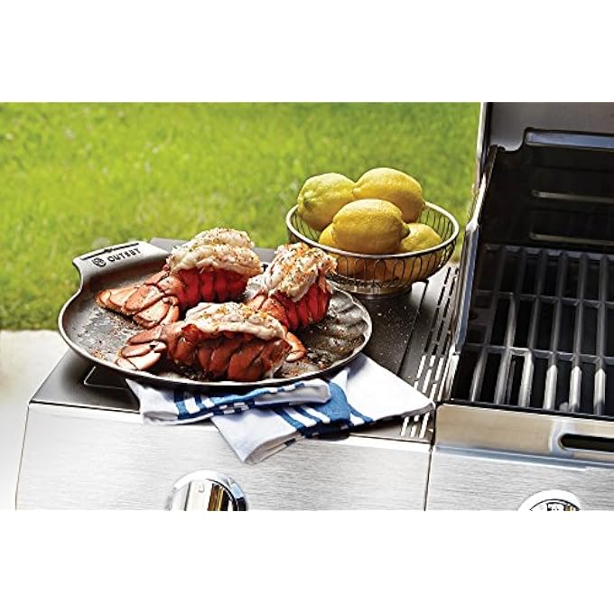 Outset 76375 Shrimp Cast Iron Grill And Serving Pan - Image 3