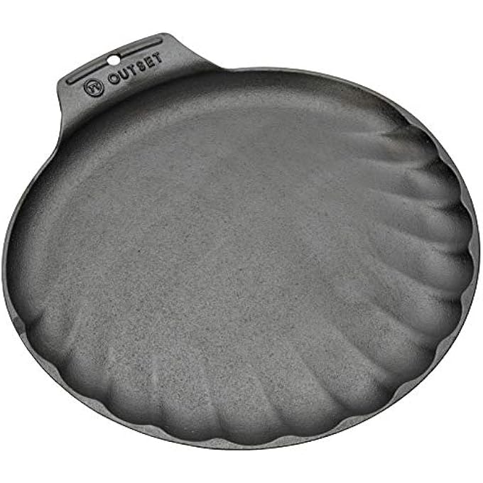 Outset 76375 Shrimp Cast Iron Grill And Serving Pan - Image 1