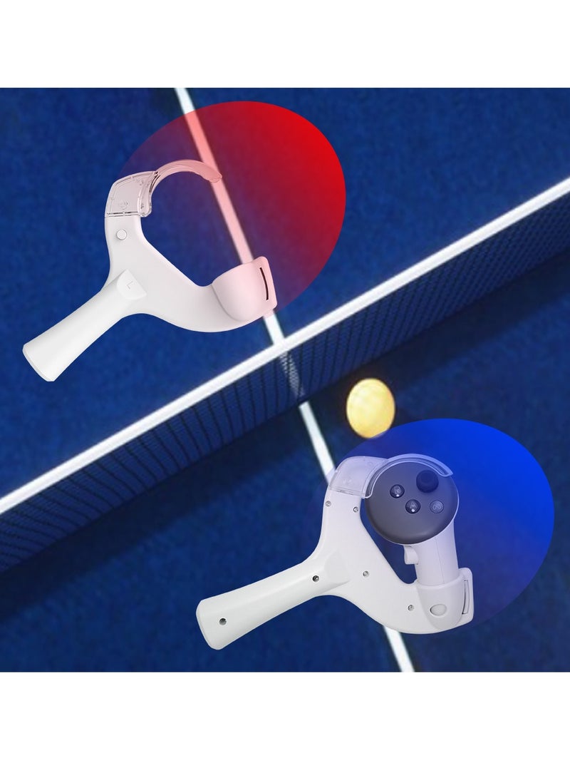 Table Tennis Paddle Grip Handle, Touch Controllers Playing Eleven Table Tennis Racket, Lightweight Table Tennis Adaptor for Meta Quest 3, Enhanced VR Game Accessories - Image 4