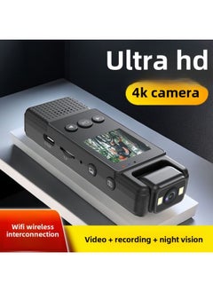 Generic 4K Camera HD Outdoor Sports Camera Motorcycle Electric Vehicle Riding Law Enforcement Recorder Video Recorder-Body Color:4k Wifi Model With Screen (64g) - Official Standard Configuration  - Image 5
