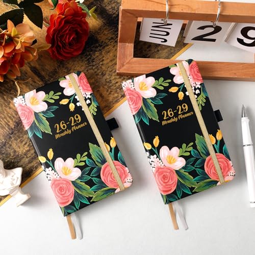 Feteulo 2026-2029 Monthly Pocket Planner/Calendar - Jul. 2026 - Jun. 2029 (36 Months), 3 Year Monthly Planner, 3.8" x 6.4", Monthly Planner 2026-2029 with Pen Loop, 2 Book Marks,Back Pocket - Image 2